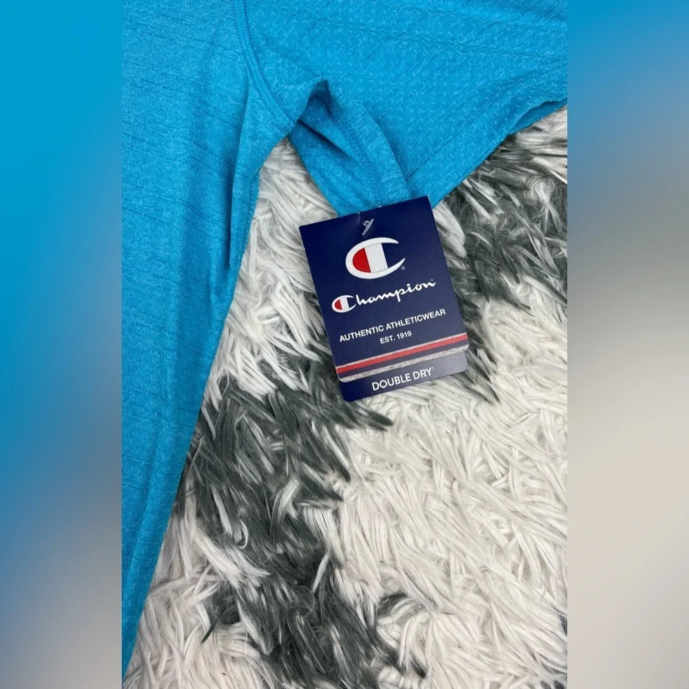 NWT Champion Men's Authenic Activewear T-Shirt Size Large Short Sleeve Blue - Picture 2 of 12